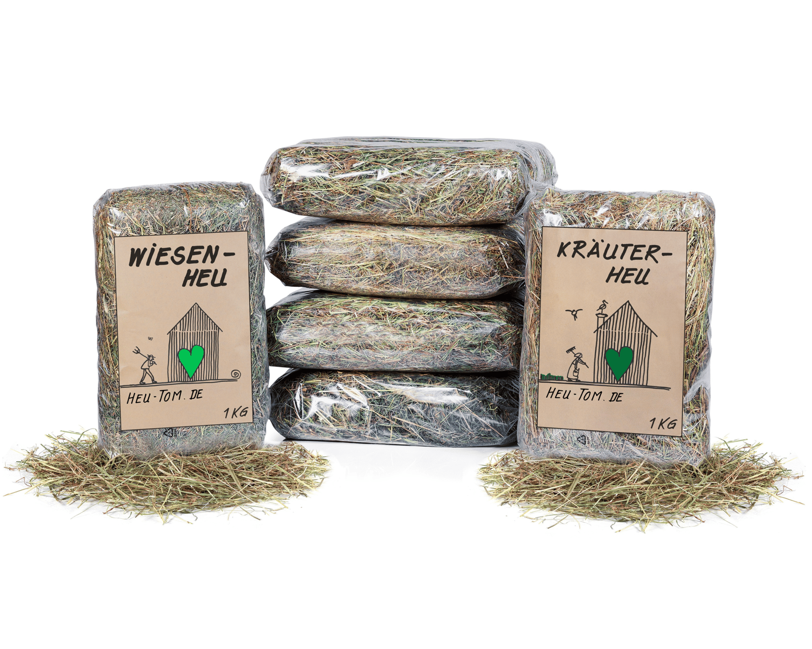 3 Wiesenheu + 3 Kräuterheu